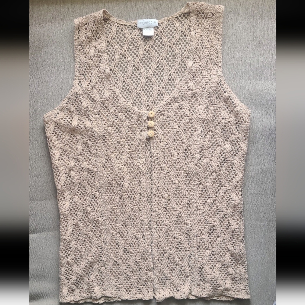 Vintage Open Knit Vest